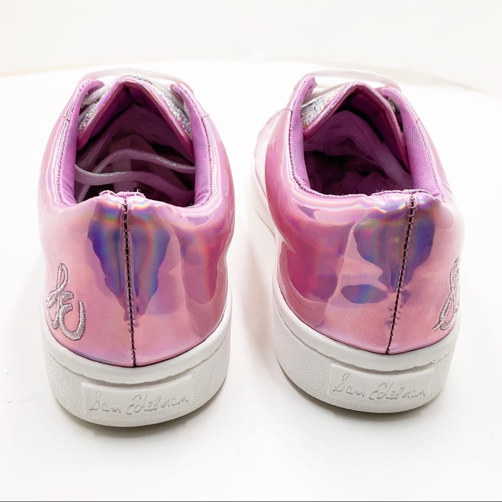 🆕 {Sam Edelman}Blane Metallic & Glitter Sneakers - Picture 5 of 9
